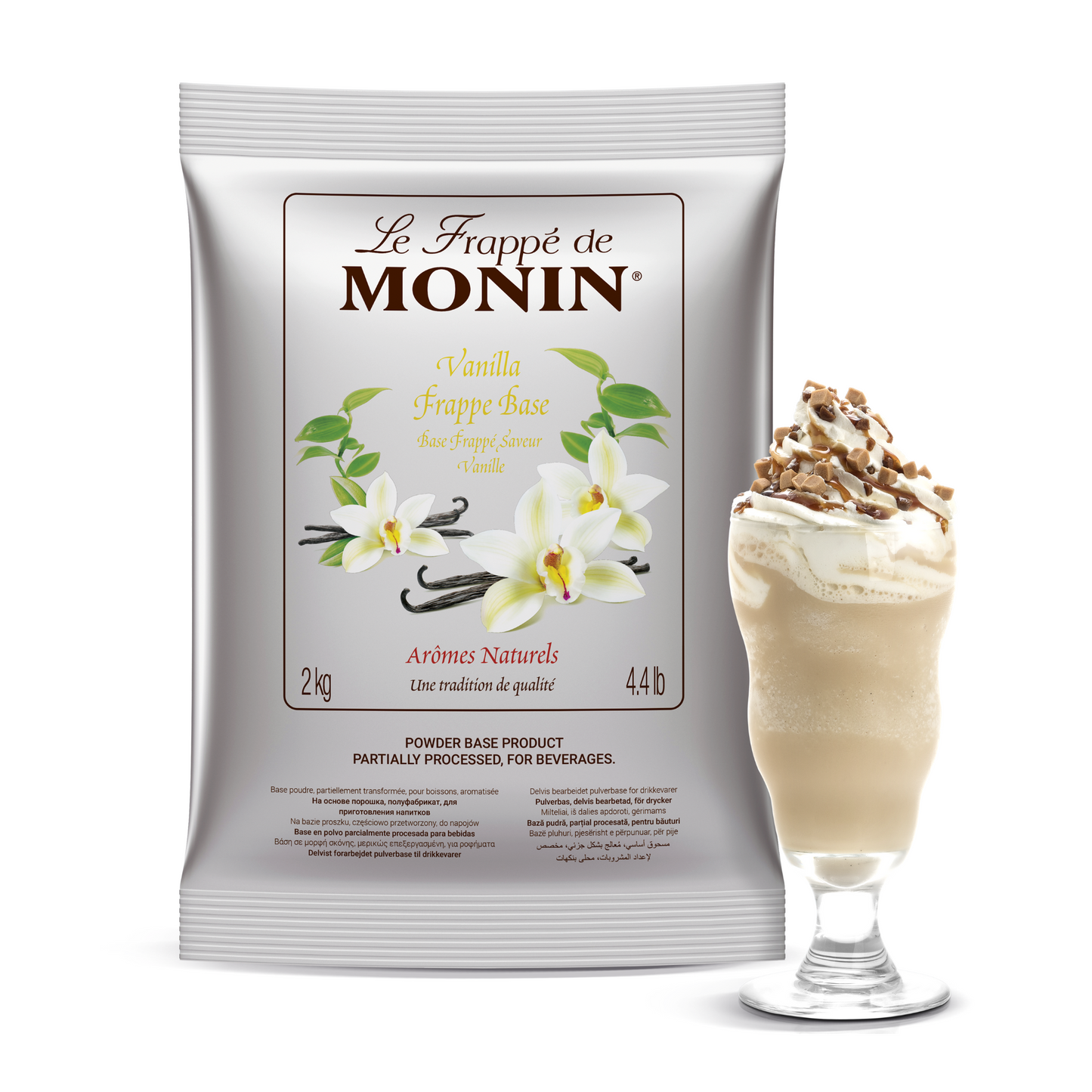 MONIN Vanilla Frappe Mix 2kg Bag