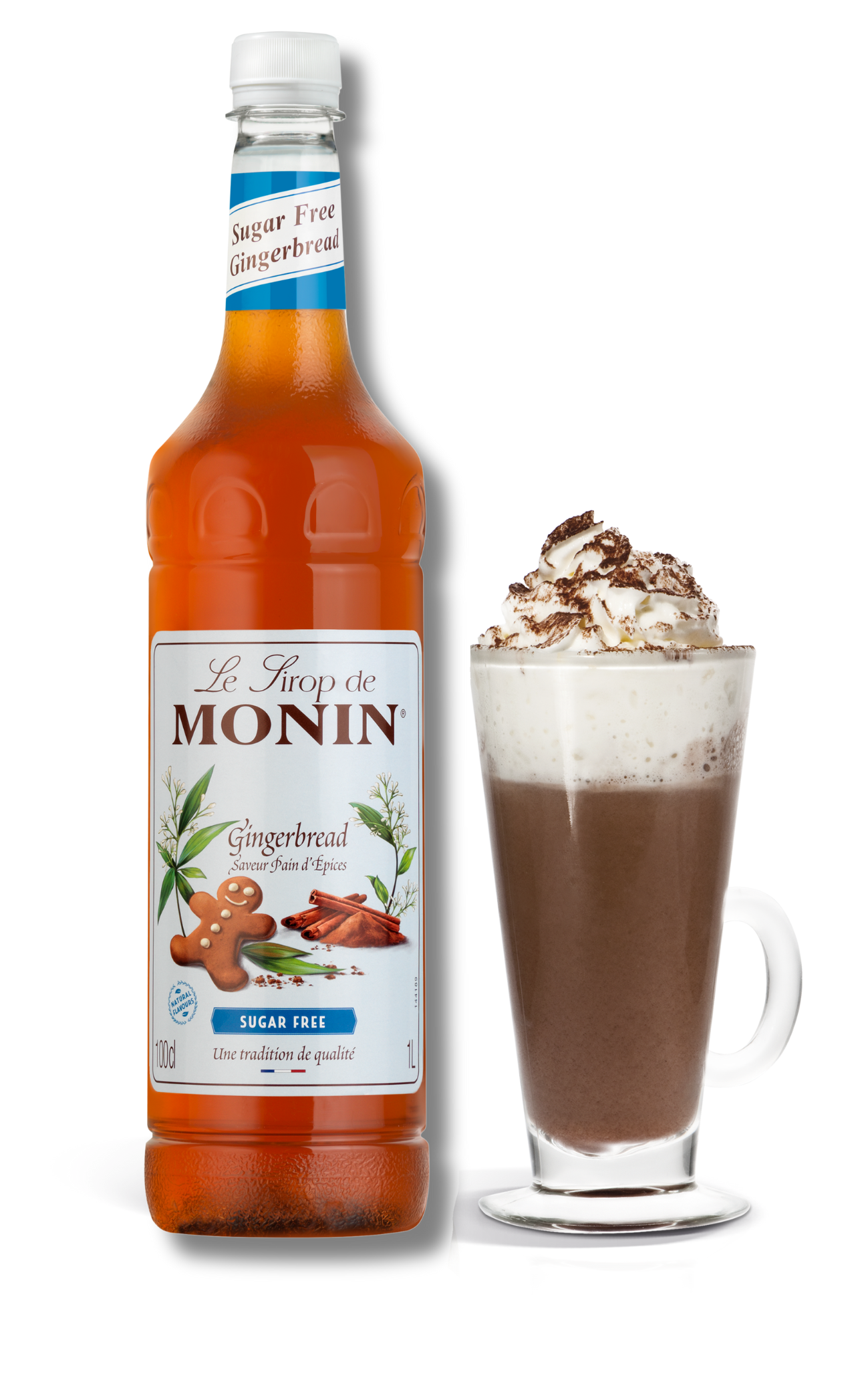 MONIN Sugar Free Gingerbread Syrup 1L